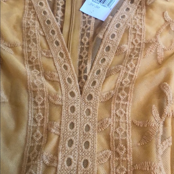 Socialite golden yellow romper - Picture 3 of 5